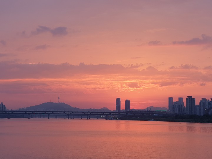 붉은 노을