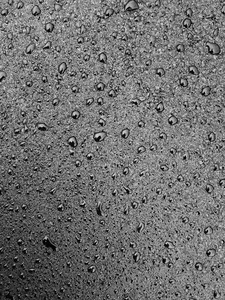 rain. drops on the asphalt