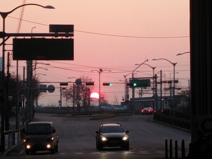 seoul oksudong sunset