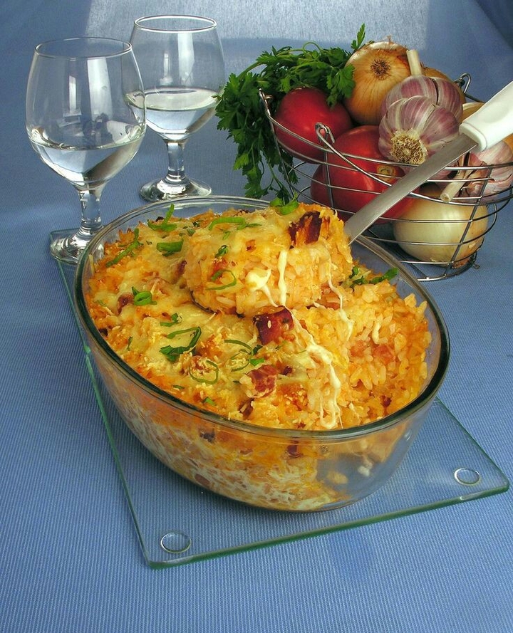 Arroz de forno.