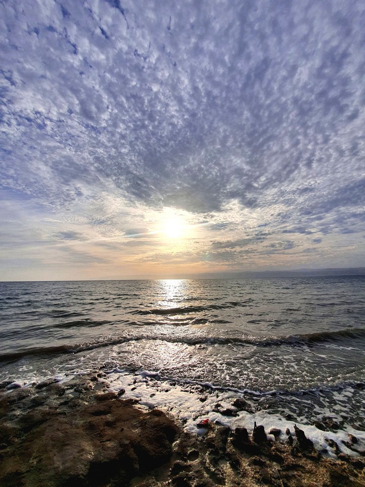 Sunset in deadsea