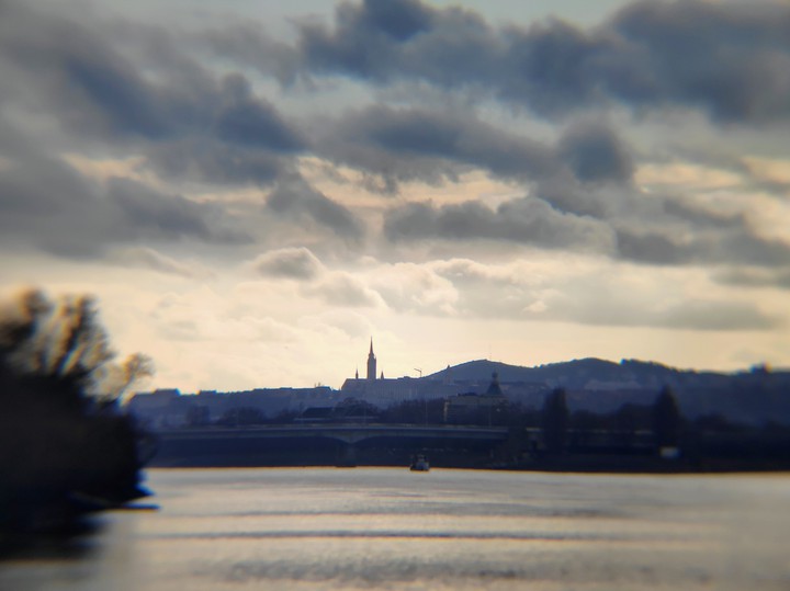 Silhouette in the distance