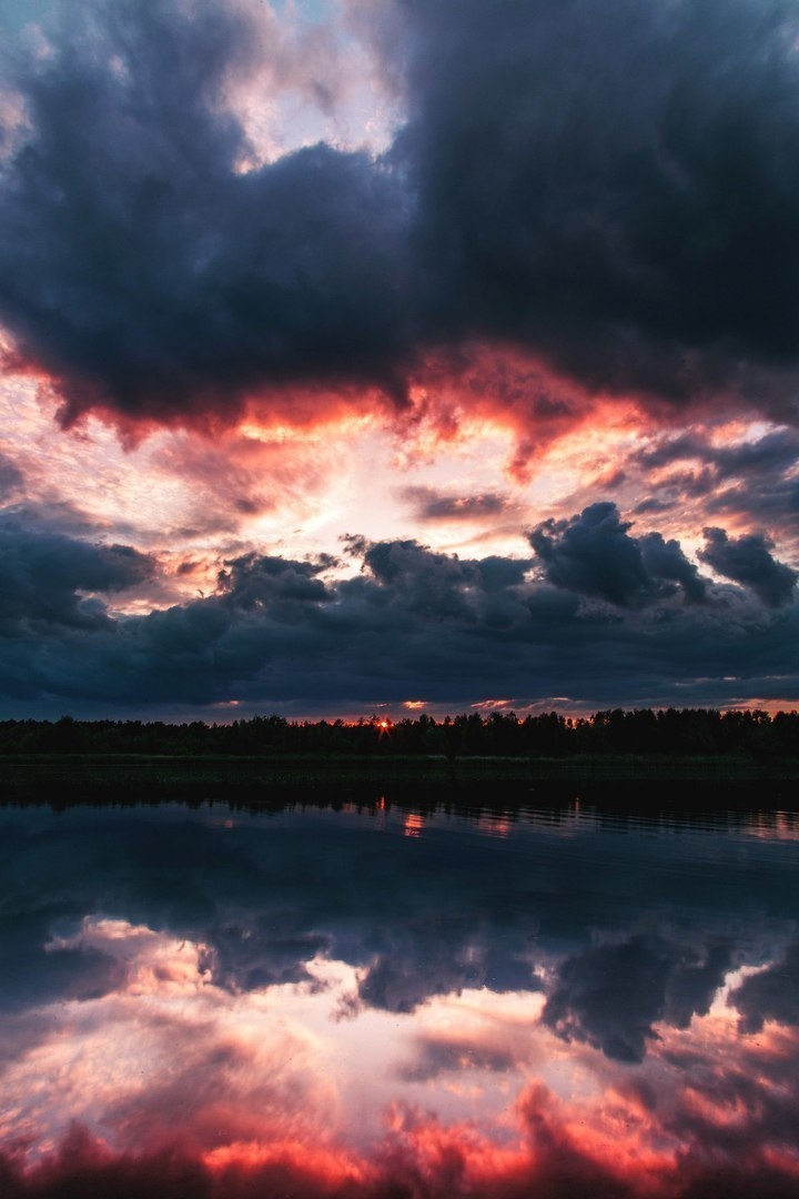 Landscape of sunset