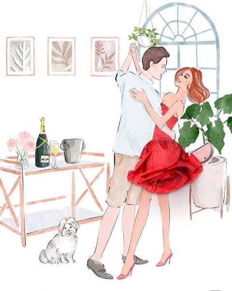 tapety dress, illustration