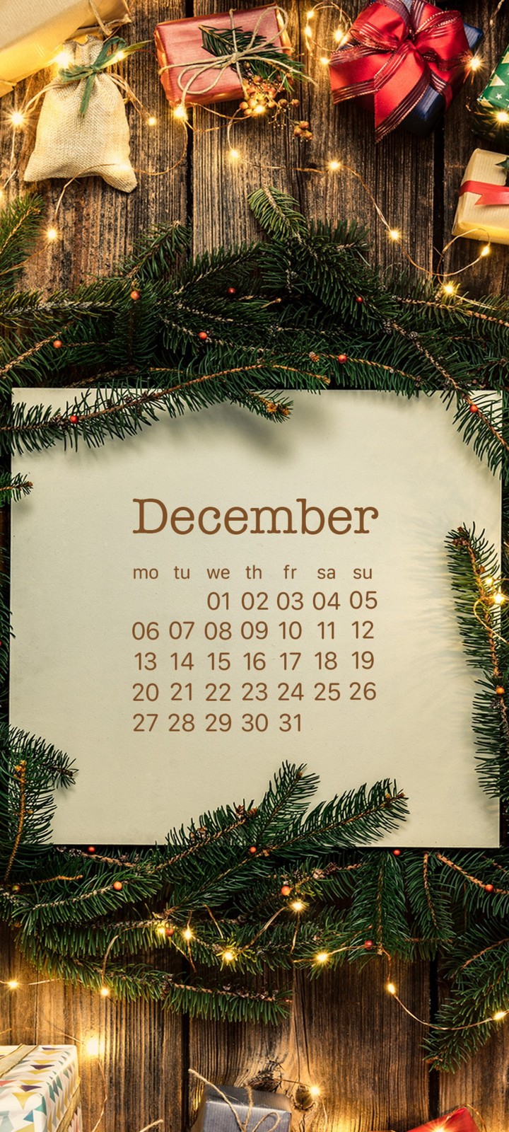 Calendar 2021 December