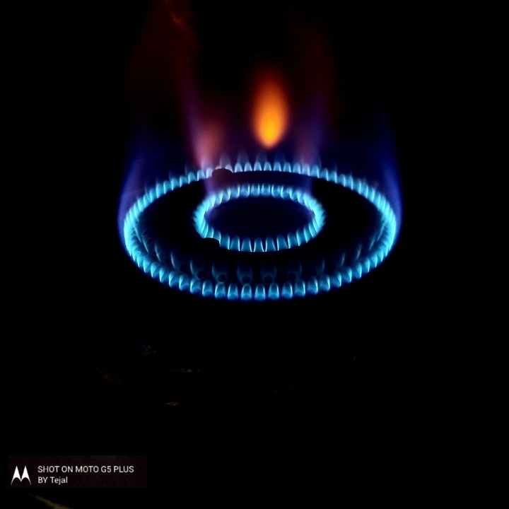 Burning Gas