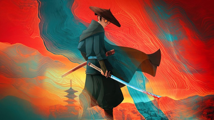 bleu eyes samurai