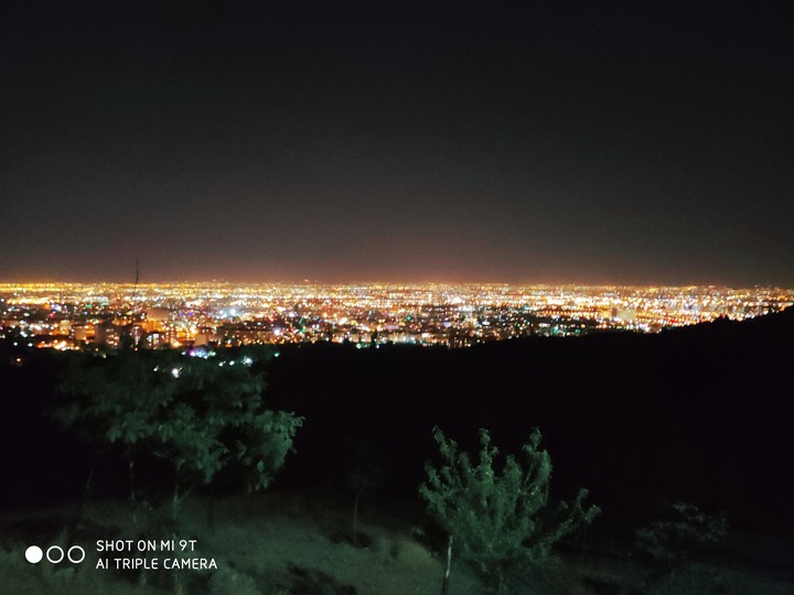 Tehran's bright night