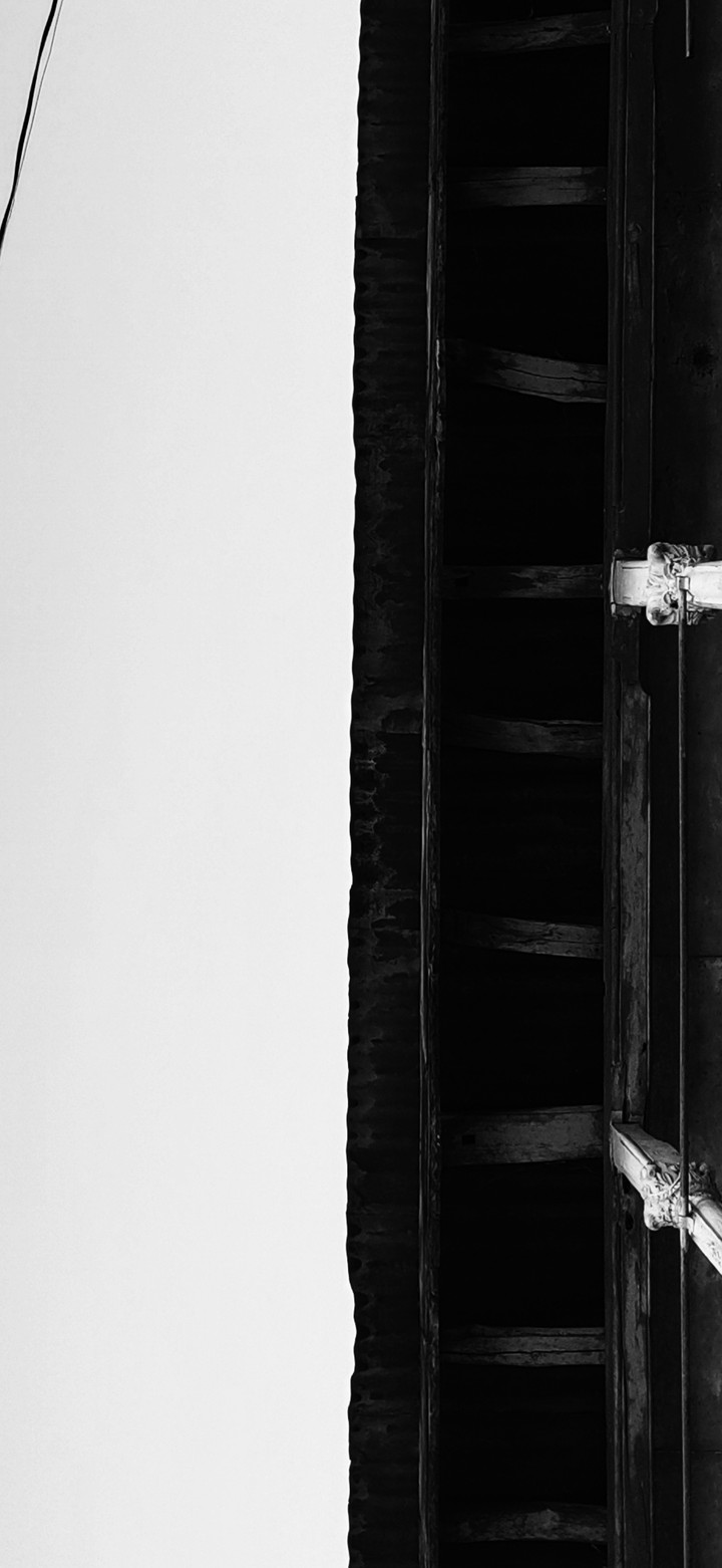 black and white