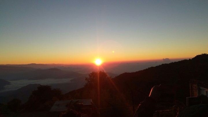 Sunrise at Tiger hill, Darjeeling..