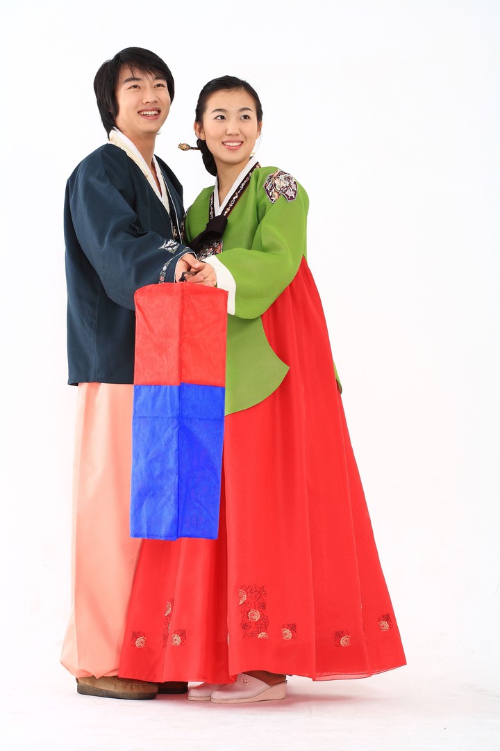 Couple in Korean Dress I