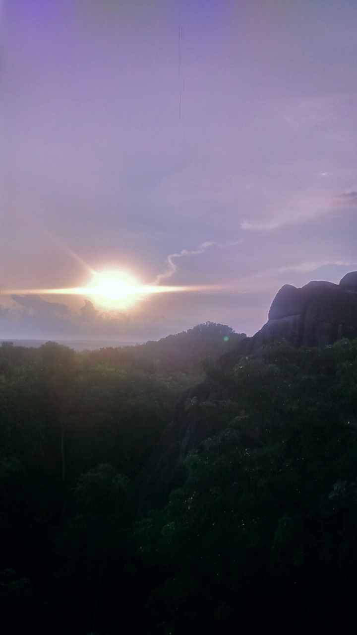 sunset @Hill in southern tamilnadu India