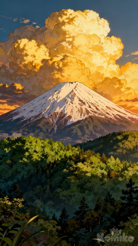 summit, stratovolcano वॉलपेपर