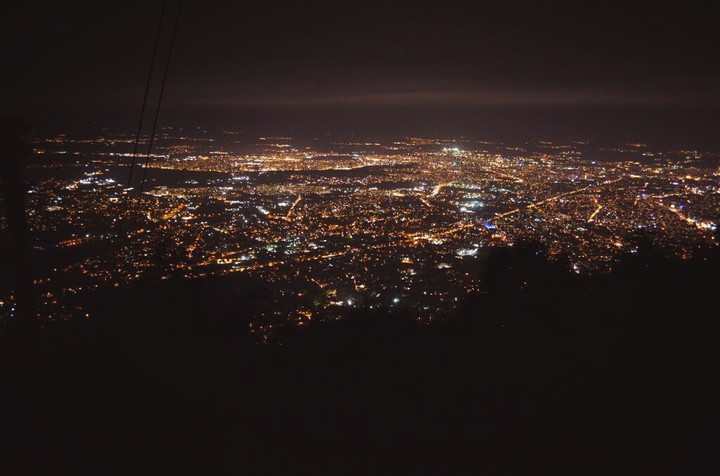 NIGHT VIEW OVER THE CITY