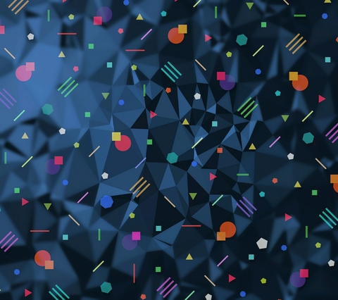 Blue polygon Abstract