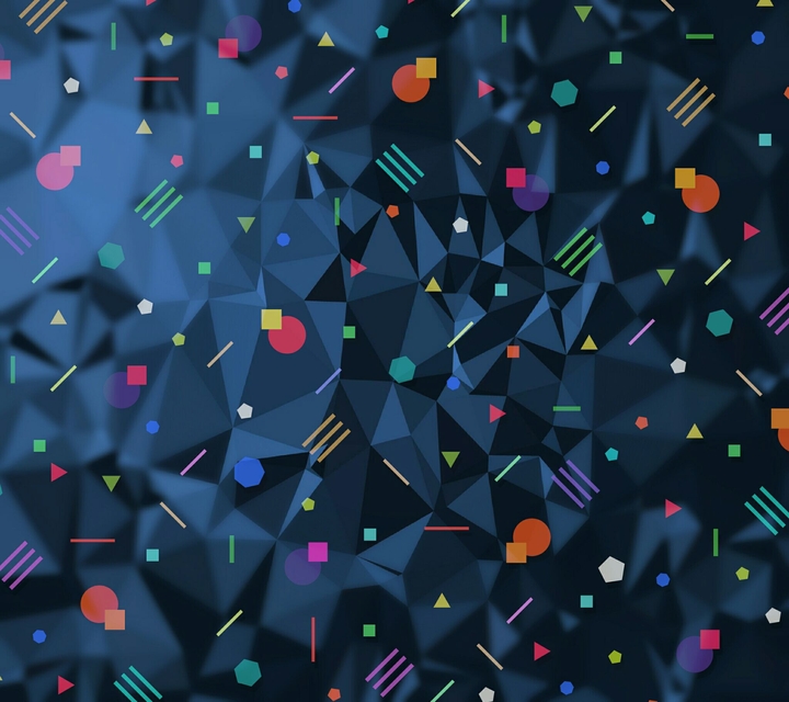 Blue polygon Abstract