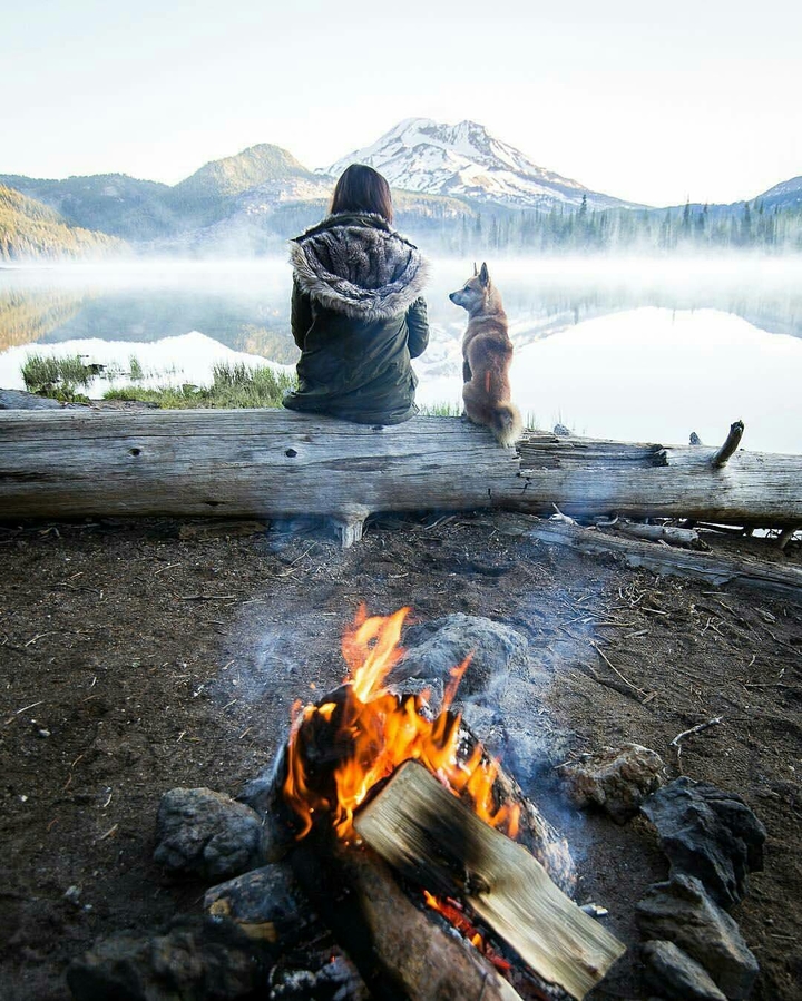 With a Dog