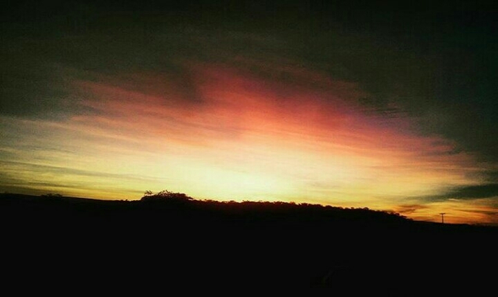 Pôr do Sol colorido