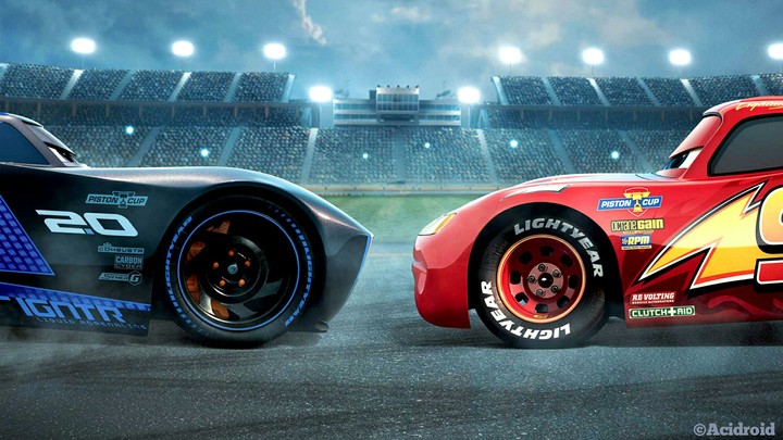 Lighting McQueen Vs Jackson Storm ( HD )