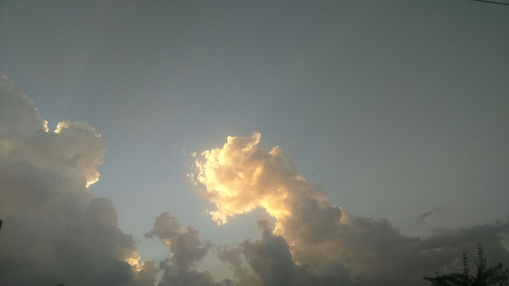 Sun Rays On Clouds