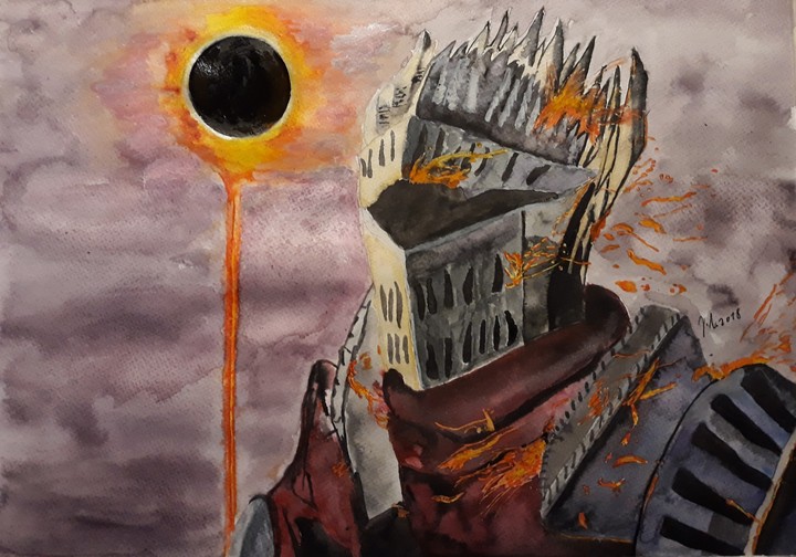 Dark souls 3 Drew by me/ Watercolor