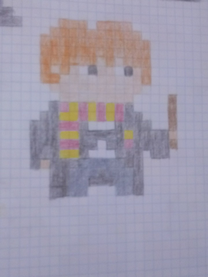 pixel harry potter ron weasley