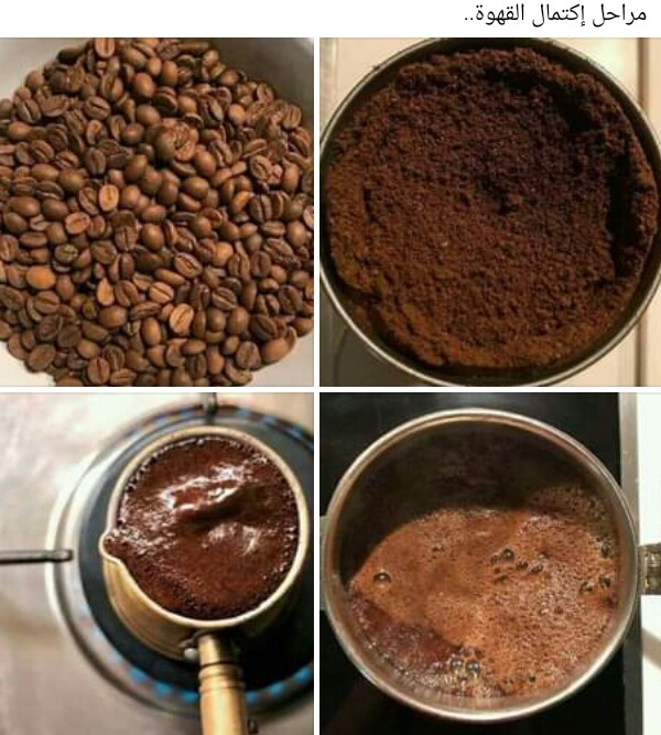 مراحل اكتمال القهوة❤