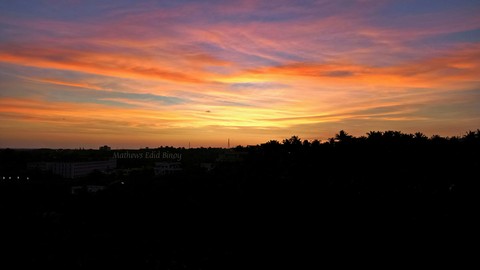 #sunset #yellow #evening #mobile