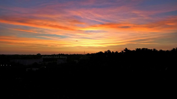 #sunset #yellow #evening #mobile