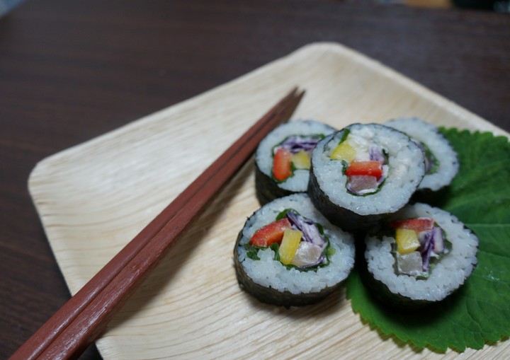 Vegan rice roll