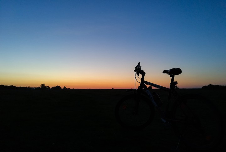 #with the bike