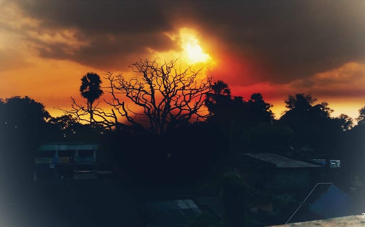 red sky