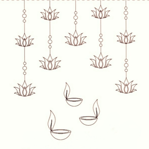 Lotus Hangings Diya