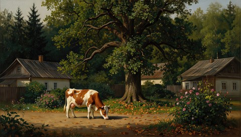 fonds d'écran farmhouse, pasture