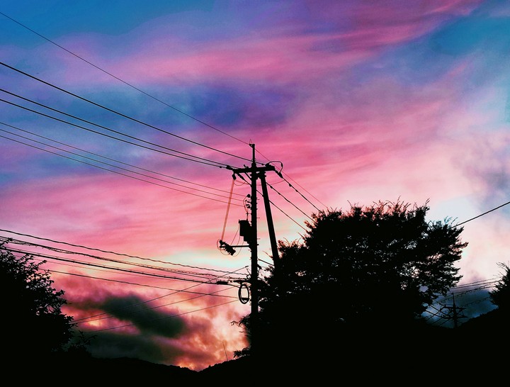 pink sky