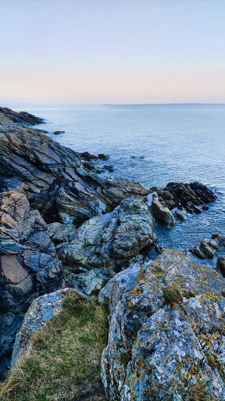 Rocks and water