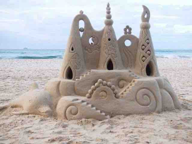 Made of sand.