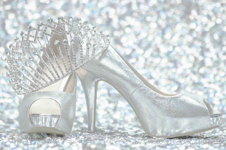 Silver shoes