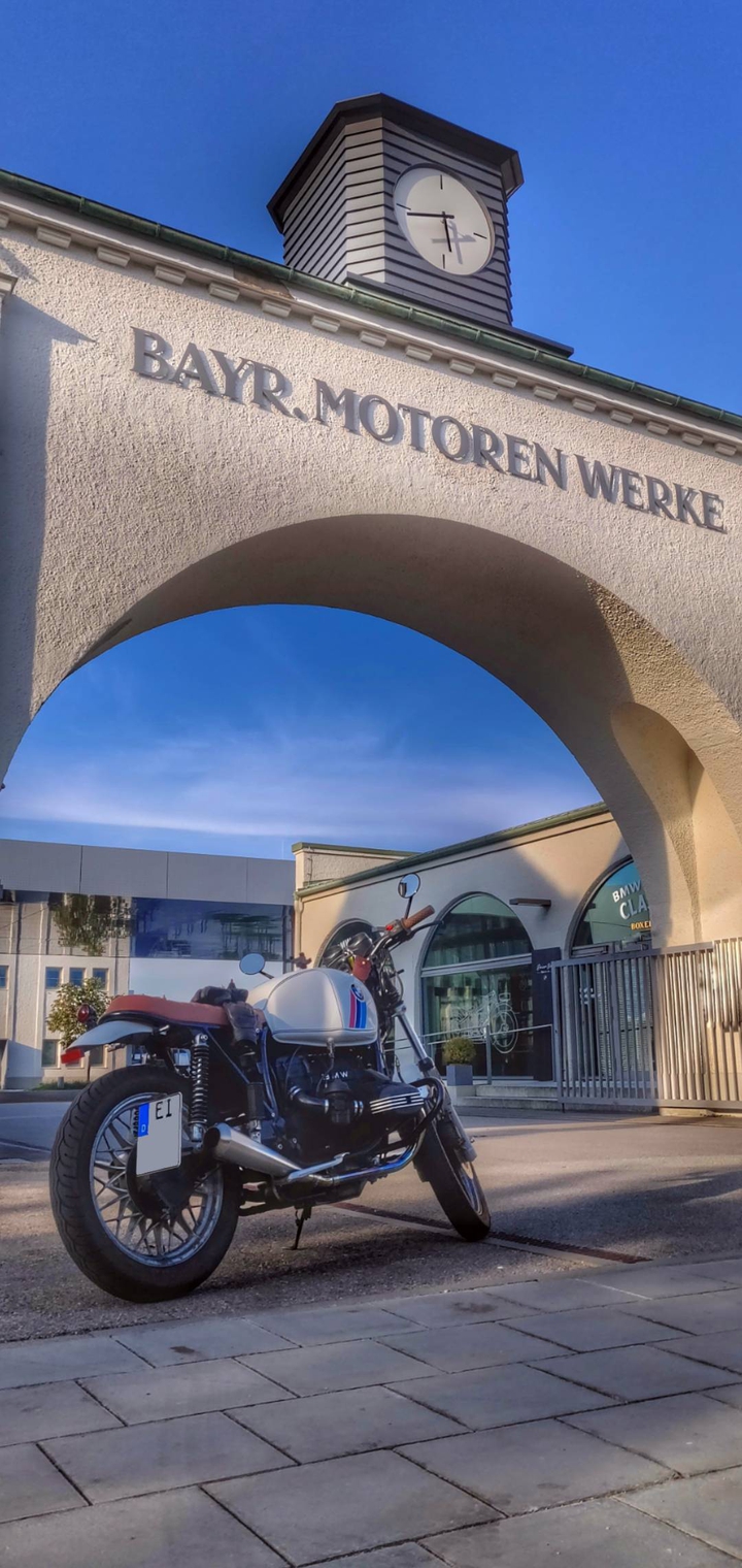 BMW R80 RT Cafe Racer in Munich at BMW Classic