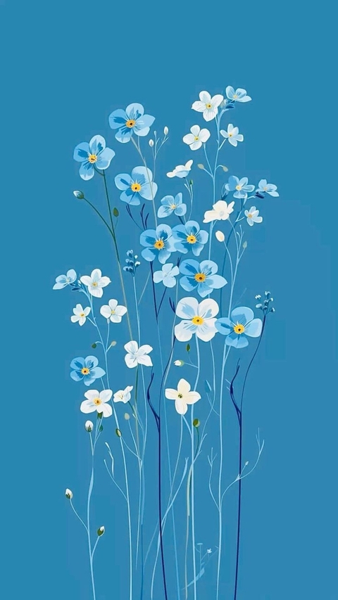 tapety borages, wildflower