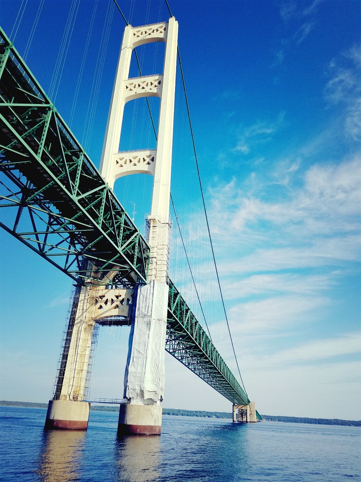 Mighty Mac #puremichigan #mackinacbridge