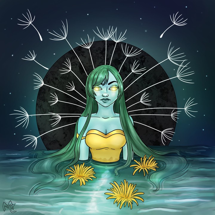 Dandelion lady