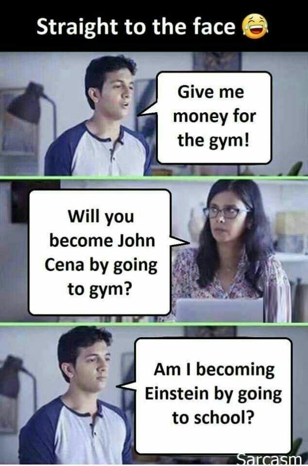 Straight to the face -hahahahaha