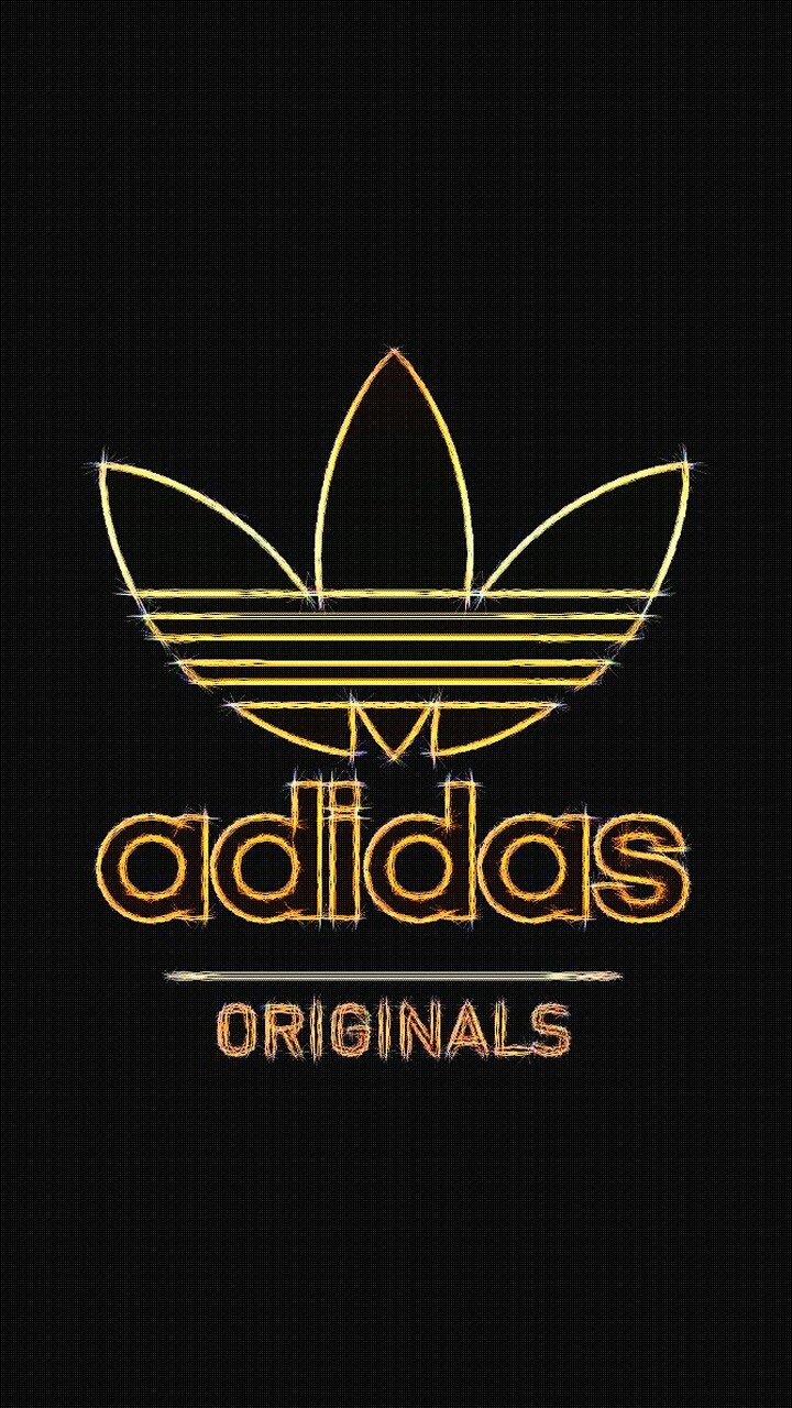 gold adidas logo