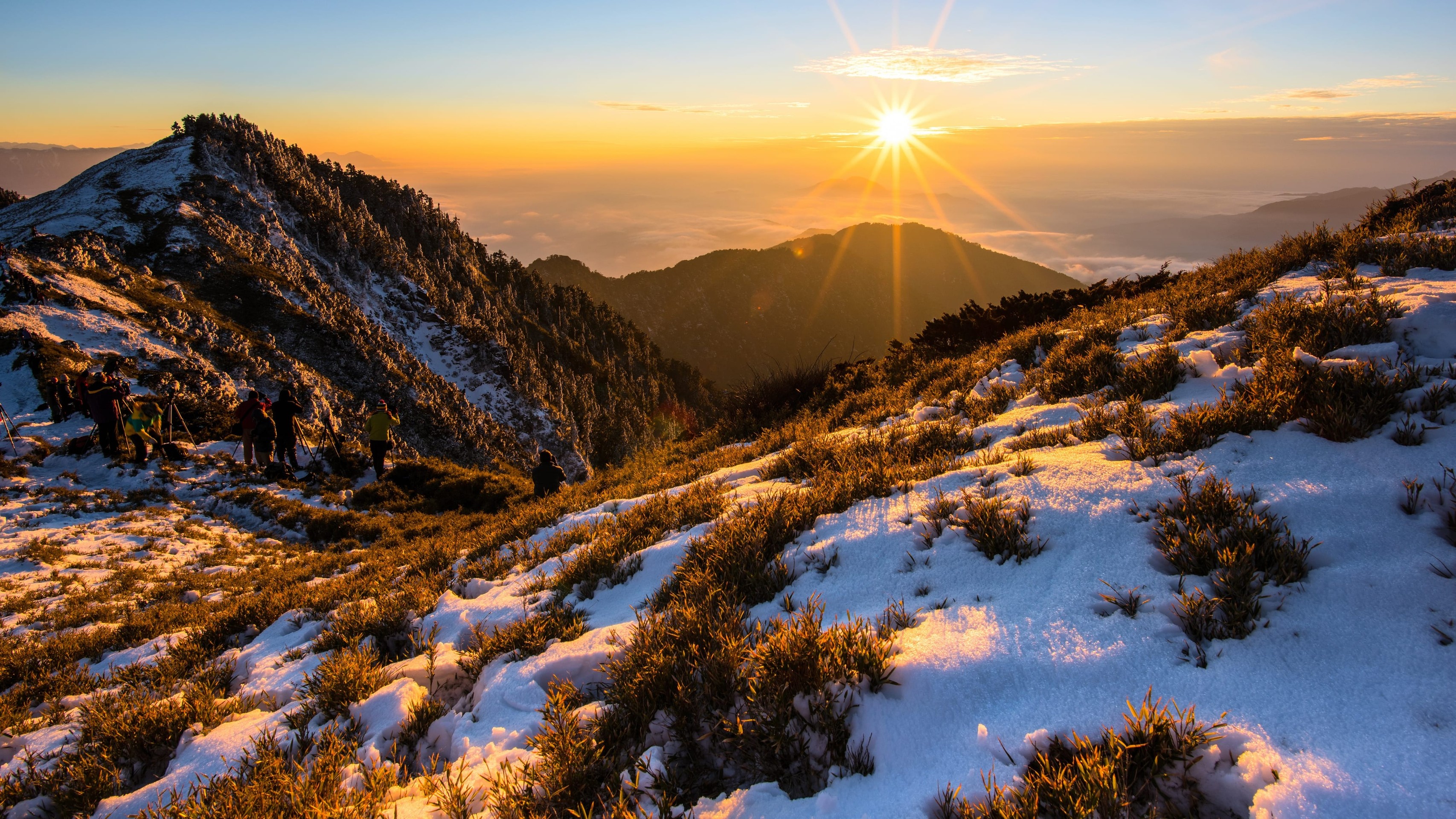 sunrise, sunset Hintergrundbilder