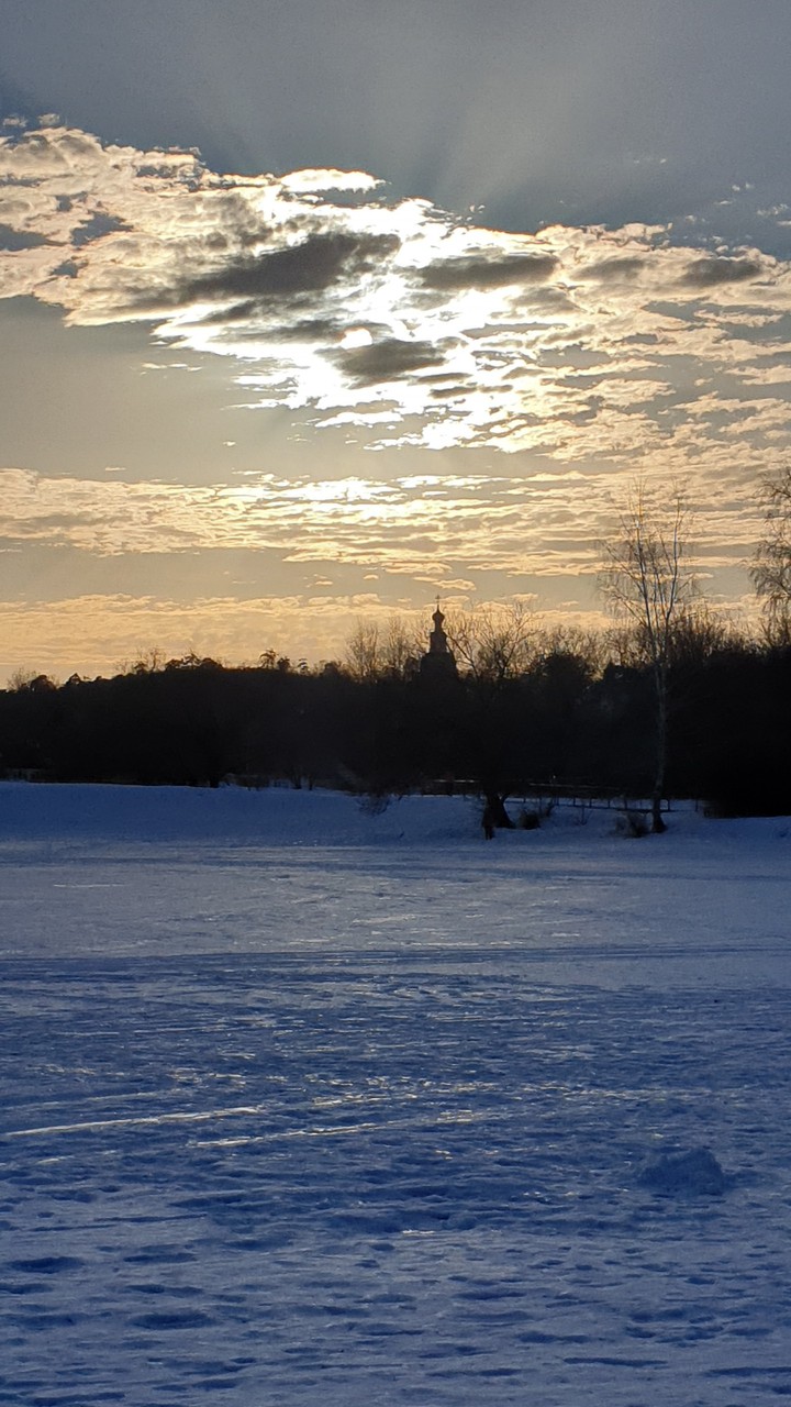 winter sunset
