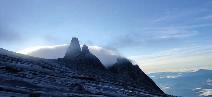 the broken donkey ears on mount kinabalu