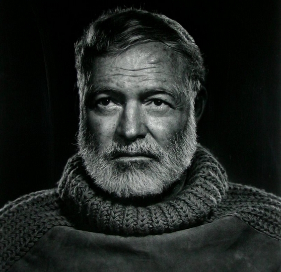 Portrait Ernest Hemingway, Literary Author