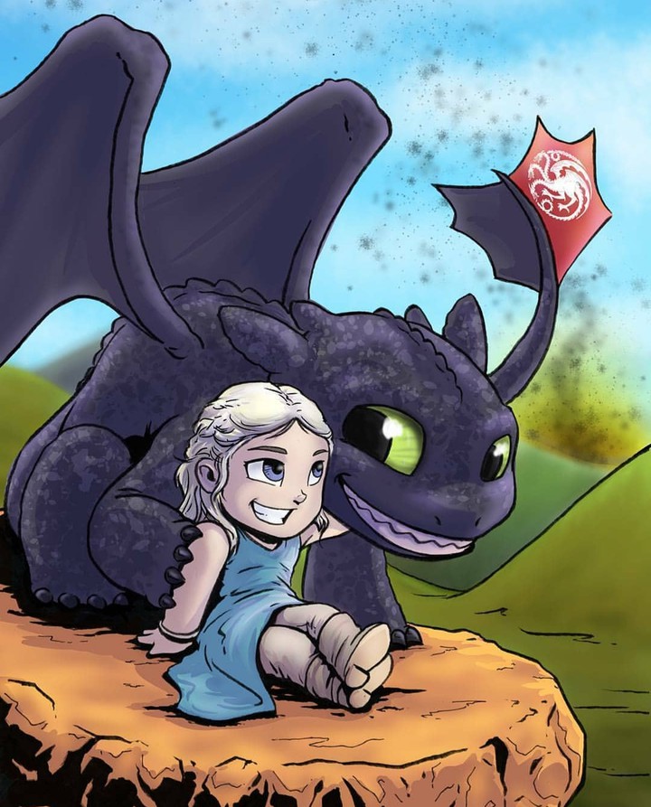 Daenerys and Toothless