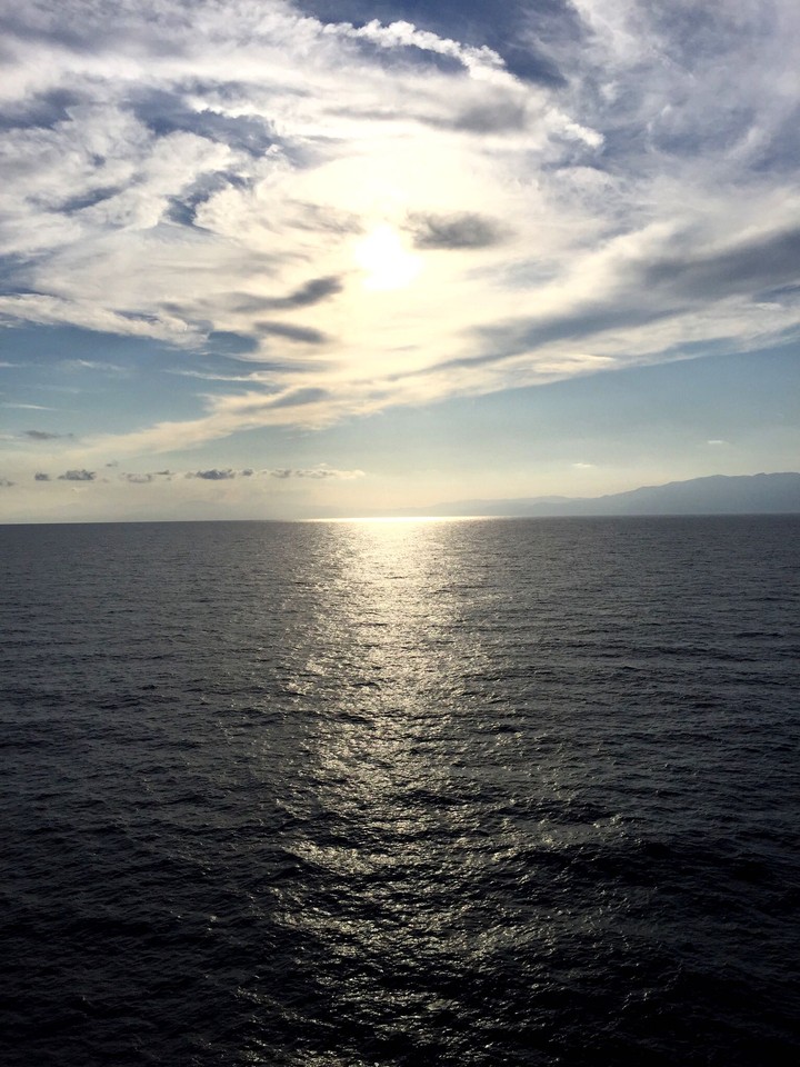 tramonto mare sea